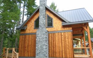 SOL Sustainable - Our Work - Shawnigan Lake Cottages - Side Exterior