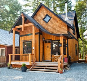 SOL Sustainable - Our Work - Shawnigan Lake Cottages - Front Exterior