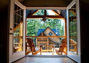 SOL Sustainable - Our Work - Shawnigan Lake Cottages - Balcony