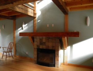 SOL Sustainable - Our Work - Shawnigan Lake Cottages - Fireplace